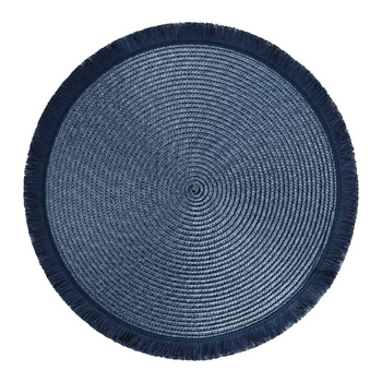 Mata stołowa pvc 38 cm okrągła ciemnoniebieska Hawai Ambition