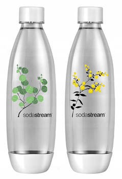 SodaStream  butelka  2x1L - WHITE FUSE ST PL PLANTS – DWUPAK