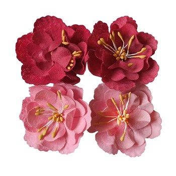 Kwiaty samoprzylepne INCOOD 4 szt mix kolorów