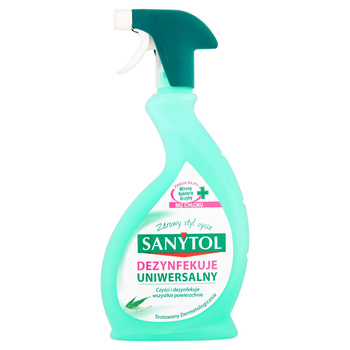 Sanytol Płyn czyszczący i dezynfekujący uniwersalny w sprayu zapach eukaliptusa 500 ml