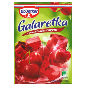 Dr. Oetker Galaretka o smaku wiśniowym 77 g