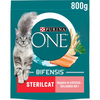 Purina ONE STERILCAT łosoś i pszenica 800g