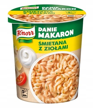 Knorr Danie Makaron Smietana z ziołami 59g
