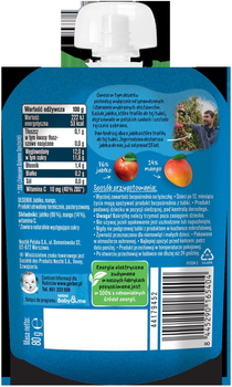 Gerber Deserek w tubce jabłko mango po 6 miesiącu 80g