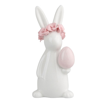 Figurka zając z wiankiem 7,5x4x12,5 cm