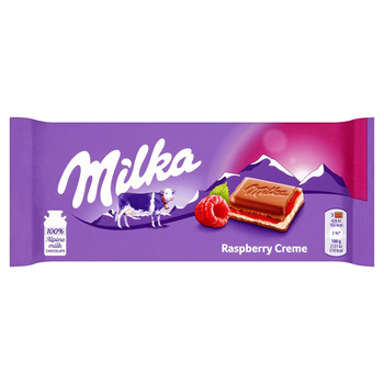 Milka Czekolada mleczna Raspberry Creme 100 g