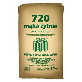 STO.MĄKA ŻYTNIA T720 25KG