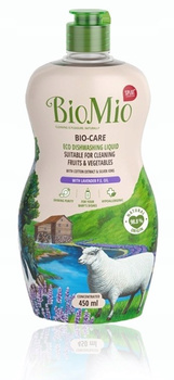 BioMio BIO-CARE Ekologiczny płyn do mycia naczyń. Zawiera olejek lawendowy P.E. 450ml