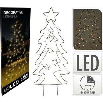 Pik ogrodowy choinka 90led