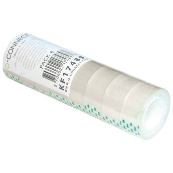 Taśma biurowa Q-CONNECT, 18mmx10m, 8szt, transparentna