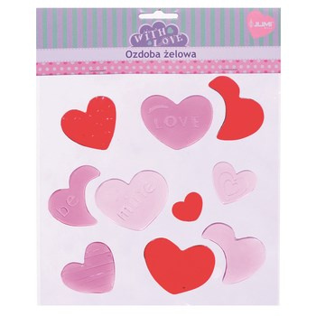 Ozdoba walentynkowa gumowa do przyklejenia