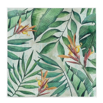 Serwetki Tete a Tete Tropicalgarden 3-warstwowe 33x33cm składane 1/4 20szt w paczce