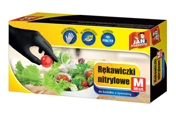 Jan Niezbędny Rękawiczki nitrylowe M 50 szt