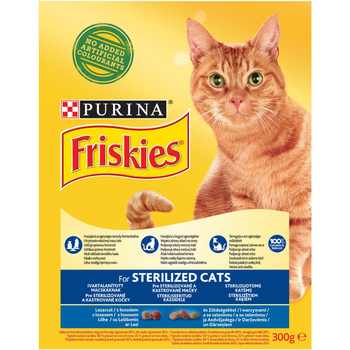 Friskies Sterilized Karma dla kotów z łososiem i warzywami 300 g
