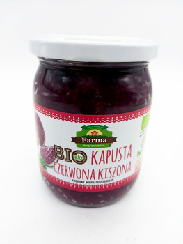 Bio kapusta czerwona kiszona Farma Świętokrzyska 480g