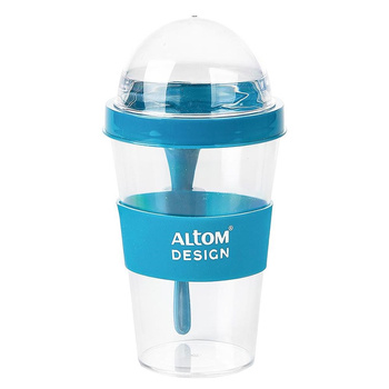 Kubek do jogurtu z łyżeczką 9,5x16,5 cm