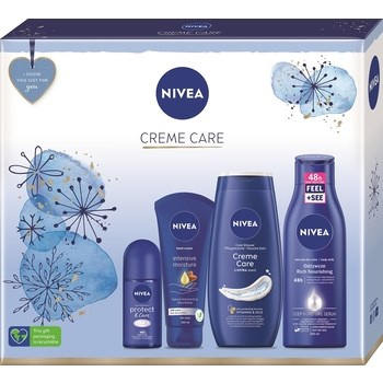NIVEA zestaw Creme Care  dezodorant+krem do rąk+żel+balsam