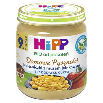 HiPP BIO Domowe Pyszności Naleśniczki z musem jabłkowym po 9 miesiącu 200g
