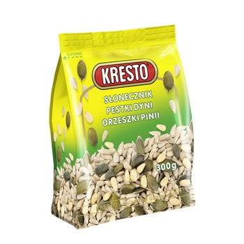 KRESTO Mieszanka ziaren i orzechów słonecznik pestki dyni orzeszki pinii 300 g