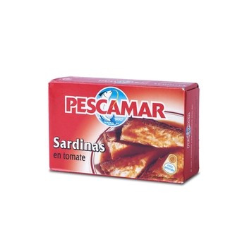 Sardynki w sosie pomidorowym 115g/75g Pescamar