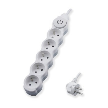 Przedłużacz 5gniazd z uziemieniem i wyłącznikiem 3x1,5mm² 3m