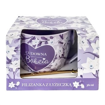 Dzień Babci. Filiżanka z łyżeczką