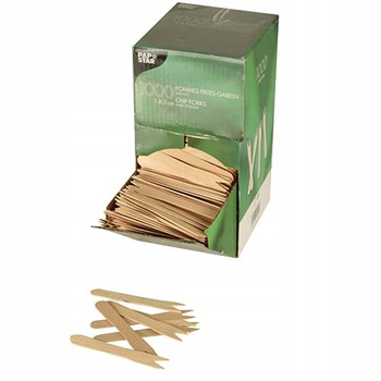 Drewniane widelczyki do frytek, "pure", 8,5 cm, 1000 szt