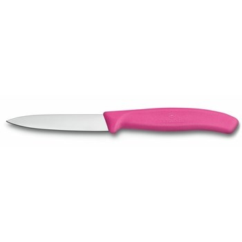 Nóż do jarzyn, ostrze gładkie 8 cm, różowy Victorinox