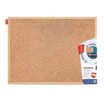 Tablica korkowa Memobe w ramie drewnianej 120x90 cm