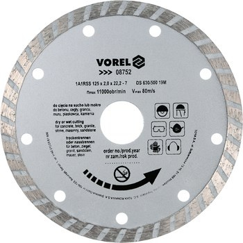 VOREL Tarcza diamentowa 125 mm Turbo