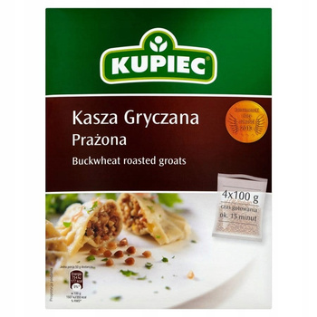 Kupiec Kasza gryczana prażona 400 g (4 torebki)