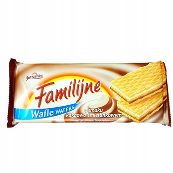 Familijne Wafle o smaku kakaowo-śmietankowym 180 g