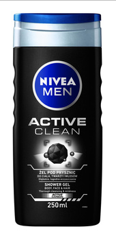 Nivea MEN Active Clean ŻEL POD Prysznic 250 ml