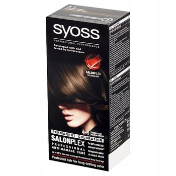 Syoss Permanent Coloration Farba do włosów trwale koloryzująca 4-1 Średni Brąz