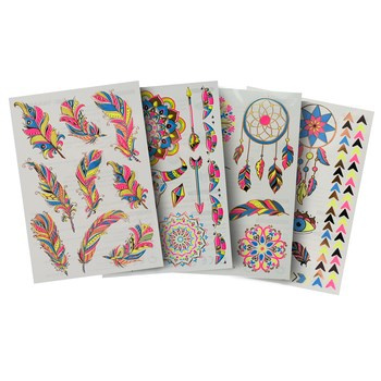 Karnawałowe tatuaże flurescencyjne