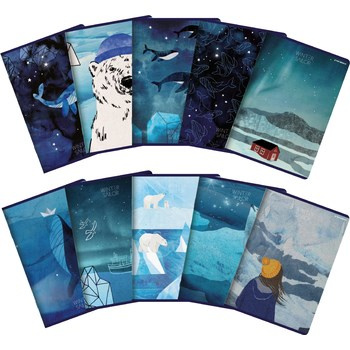 Zeszyt Winter Sailor A5 80k kratka z marginesem TOP 2000