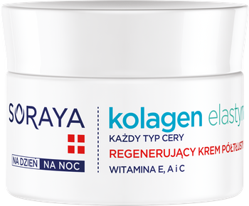 SORAYA Kolagen Elastyna Regenerujący krem półtłusty na dzień i na noc 50ml