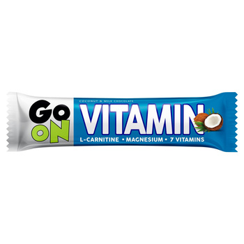 Santego On Vitamin Baton kokosowy z L-karnityną magnezem i witaminami oblanymleczną czekoladą 50g