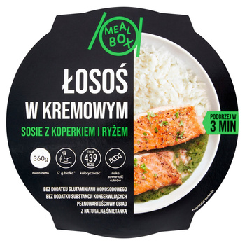Meal Box Łosoś w kremowym sosie z koperkiem i ryżem 360 g