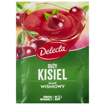Delecta Duży kisiel smak wiśniowy 58 g