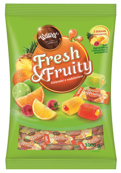 Wawel Fresh & Fruity Galaretki z nadzieniem 1000 g