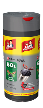 Jan Niezbędny Worki na śmieci 60 l 40 sztuk