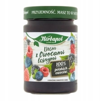 Herbapol Dżem z owocami leśnymi o obniżonej zawartości cukru 280 g