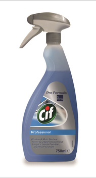 Cif Professional Spray do powierzchni szklanych i zmywalnych 750ml