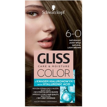 Schwarzkopfgliss Color Farba do włosów naturalny jasny brąz 6-0
