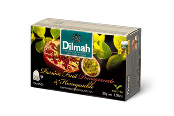 Dilmah Cejlońska czarna herbata z aromatem marakui granatu i wiciokrzewu 30 g (20 torebek)
