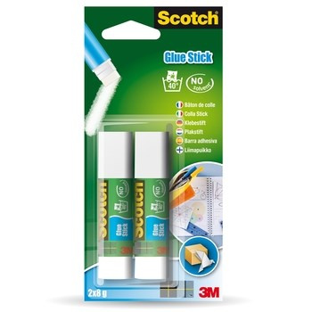 Klej w sztyfcie Scotch®, do papieru, nietoksyczny, 2x 8g