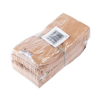 ASTI Torebka fałdowa brązowa z oknem 240x110x60+40PPmm a'250