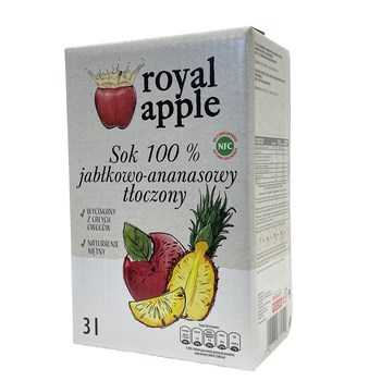 Royal apple Sok jabłkowo-ananasowy 3 l
