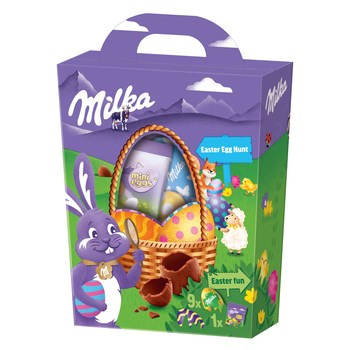 Milka 162g EGG HUNT BASKET 12CA
